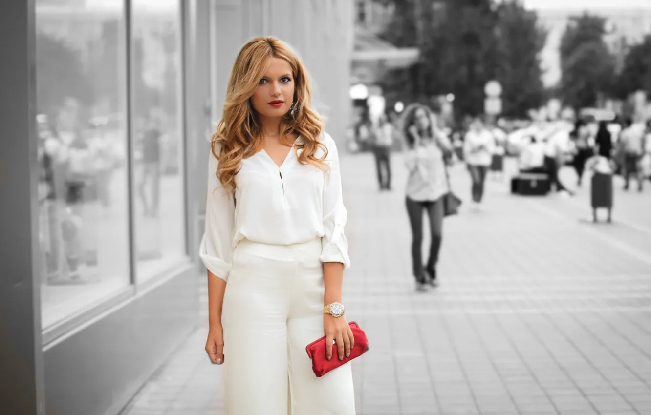 Photo wallpaper summer, look, style, handbag, beauty