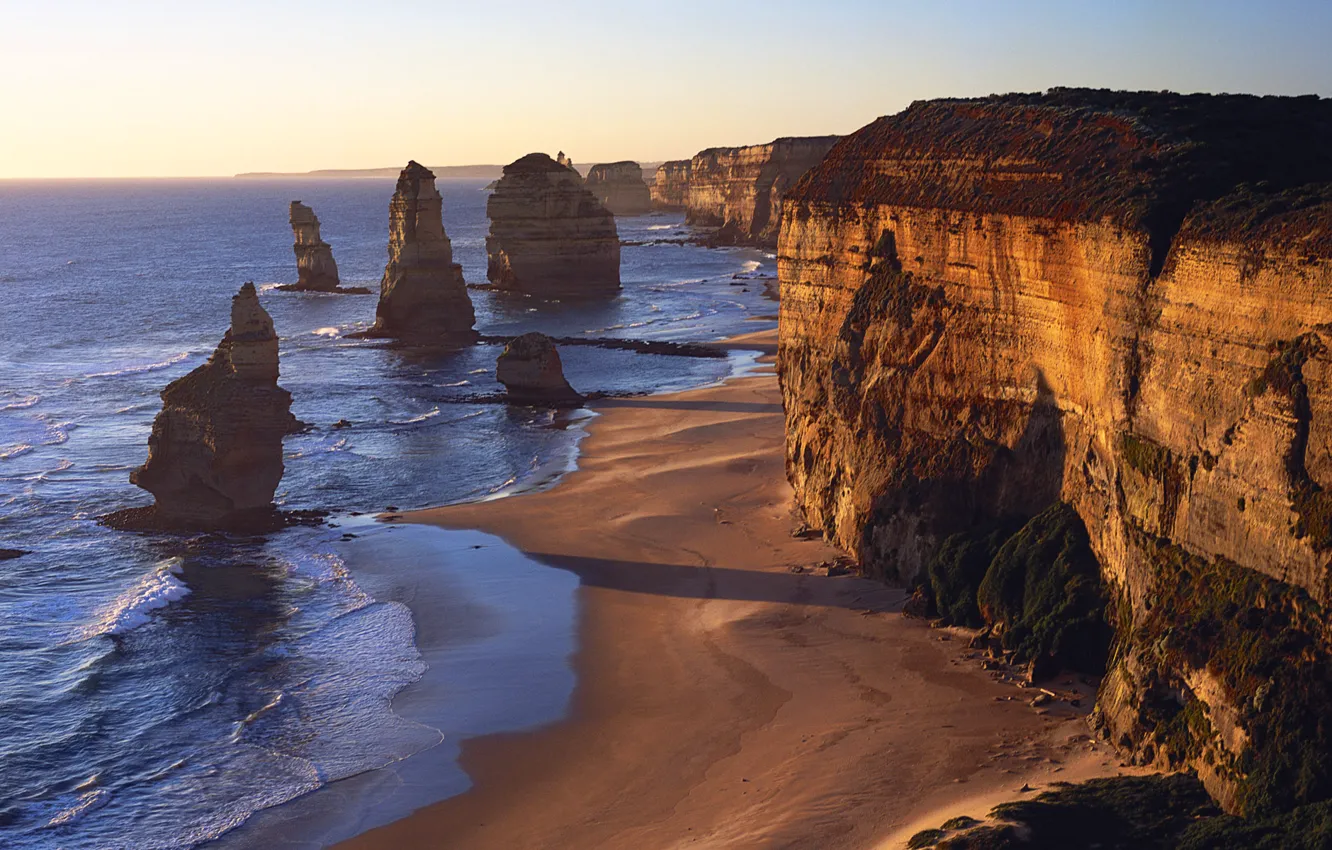 Photo wallpaper sea, wave, stones, open, rocks