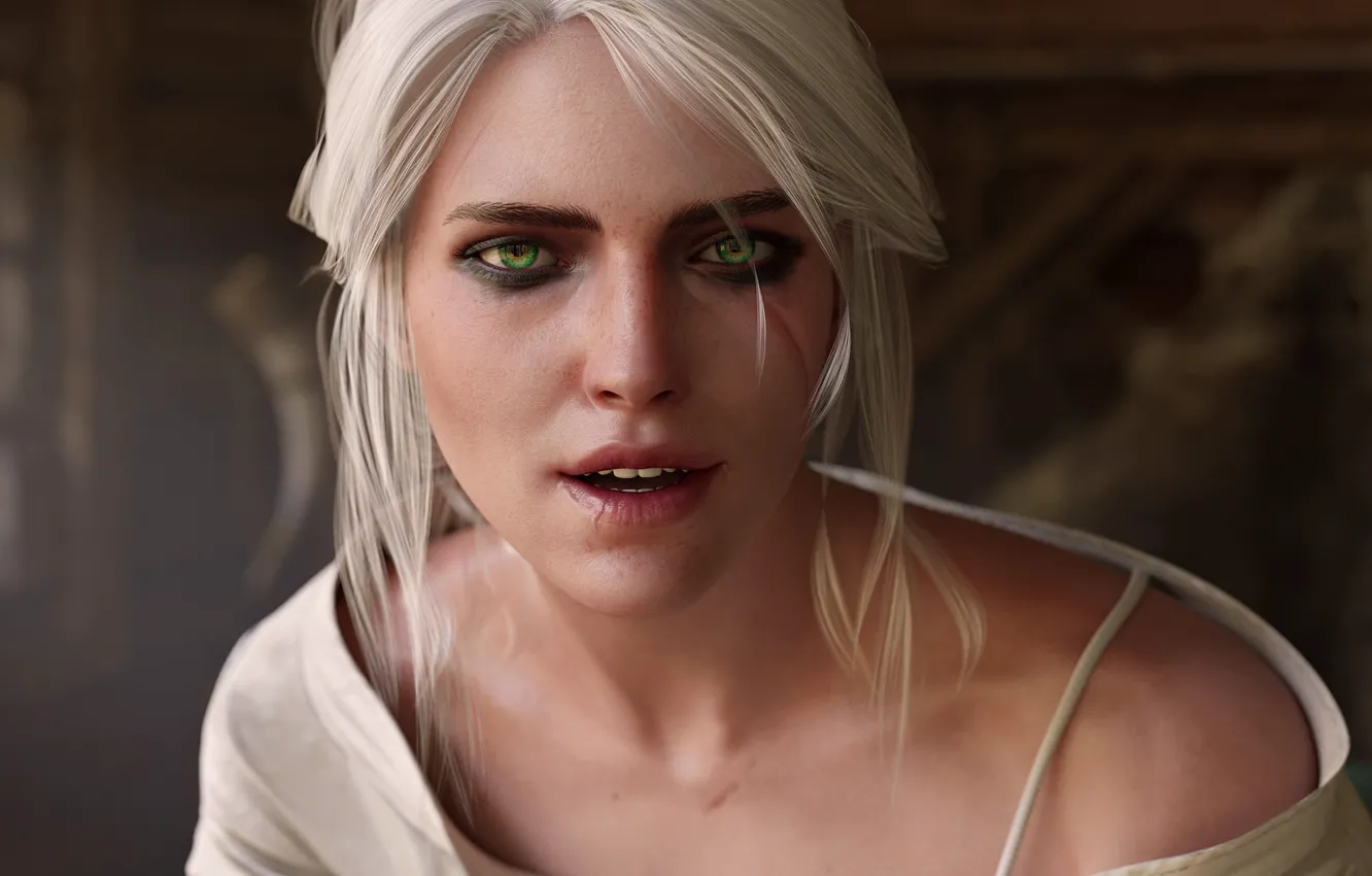 Photo wallpaper Look, The Witcher 3 Wild Hunt, The Witcher 3 Wild Hunt, CRIS, Cirilla, Cirilla