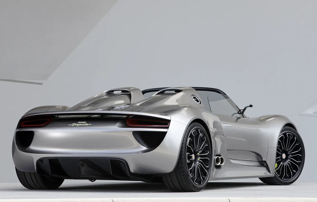 Photo wallpaper car, machine, Concept, Porsche, Spyder, 918, wallpapers, back