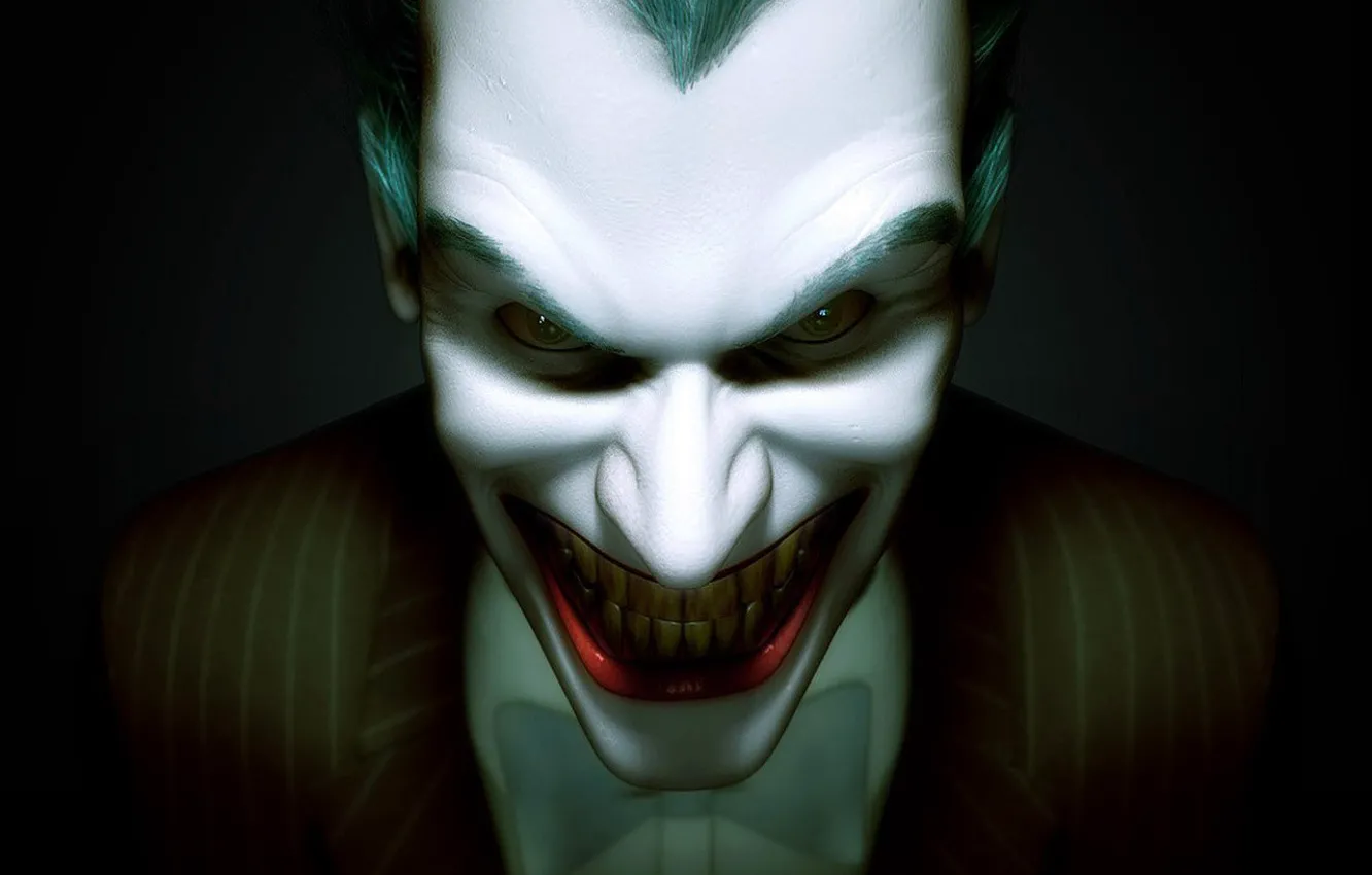 Photo wallpaper Black, White, Joker