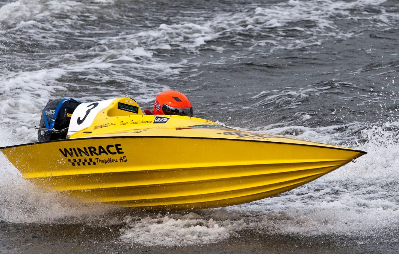 Photo wallpaper race, boat, speed