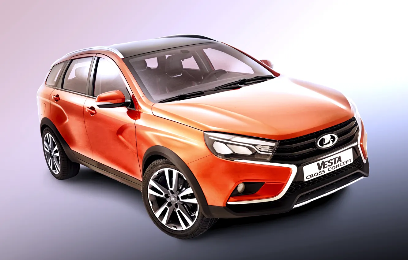 Photo wallpaper Lada, Lada, 2015, Vesta, Vesta, Cross Concept