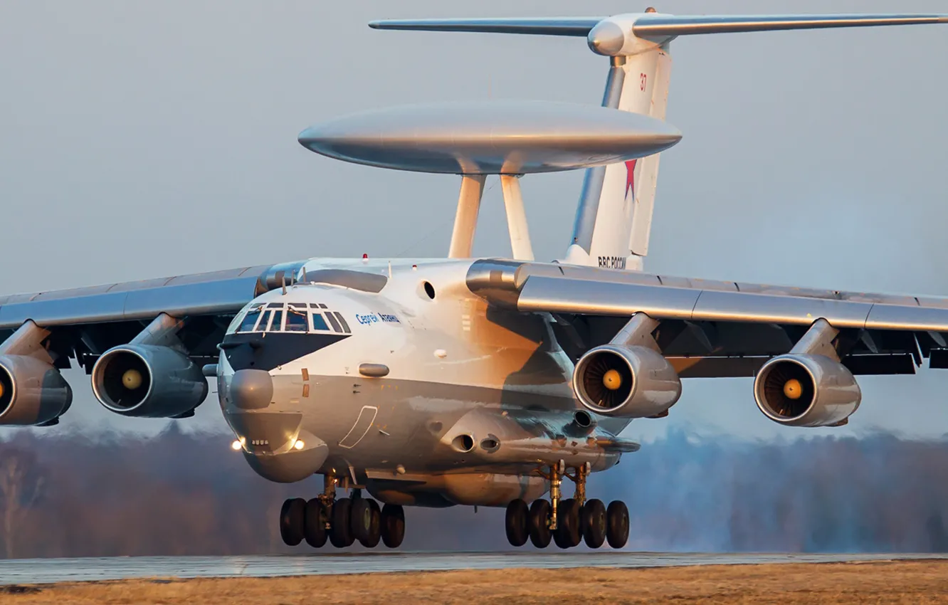 Photo wallpaper AWACS, A-50U, long-range radar, The option of upgrading production aircraft A-50, detection and management, Russian …