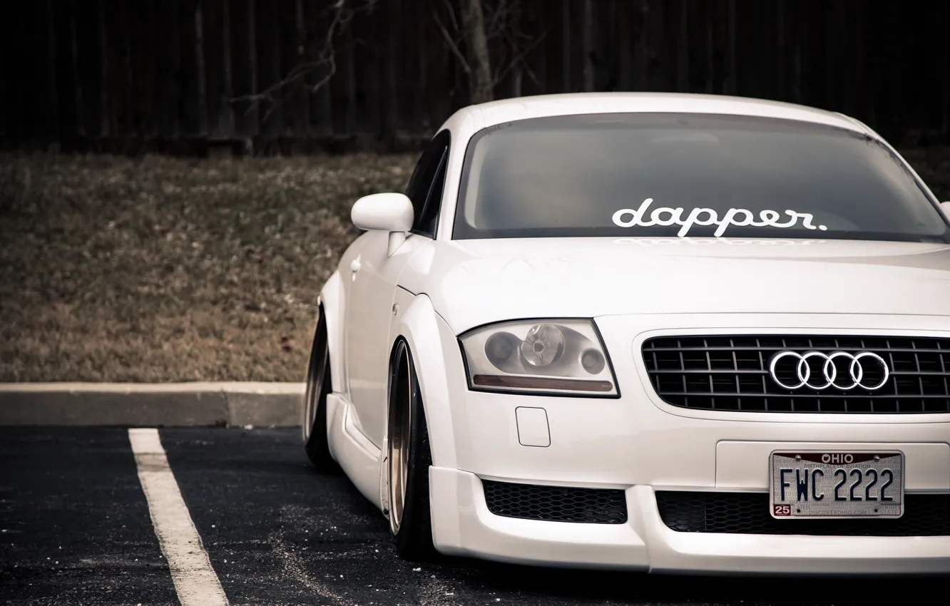 Photo wallpaper Audi, Stance, Low, BellyScrapers, CCW