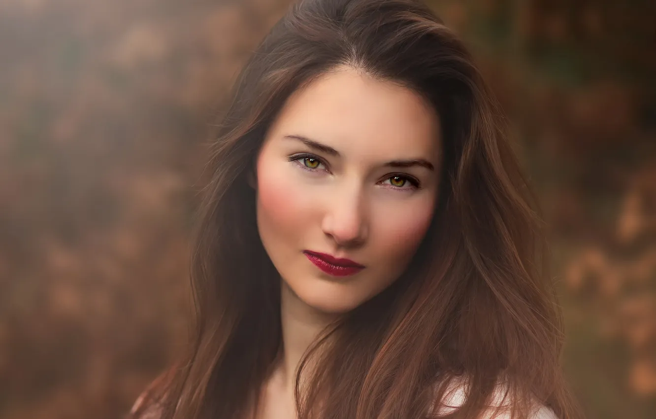 Photo wallpaper portrait, makeup, retouching