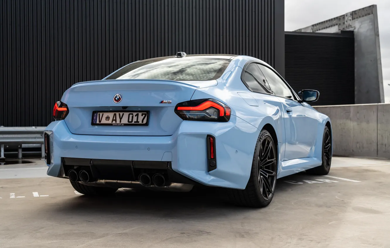 Photo wallpaper BMW, rear view, M2, G87, BMW M2 MT, 🤢