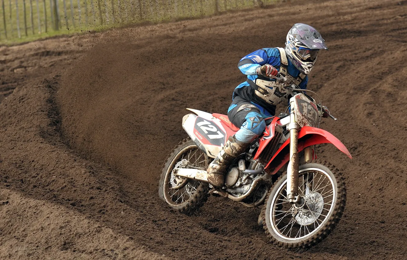 Photo wallpaper race, sport, motorcycle