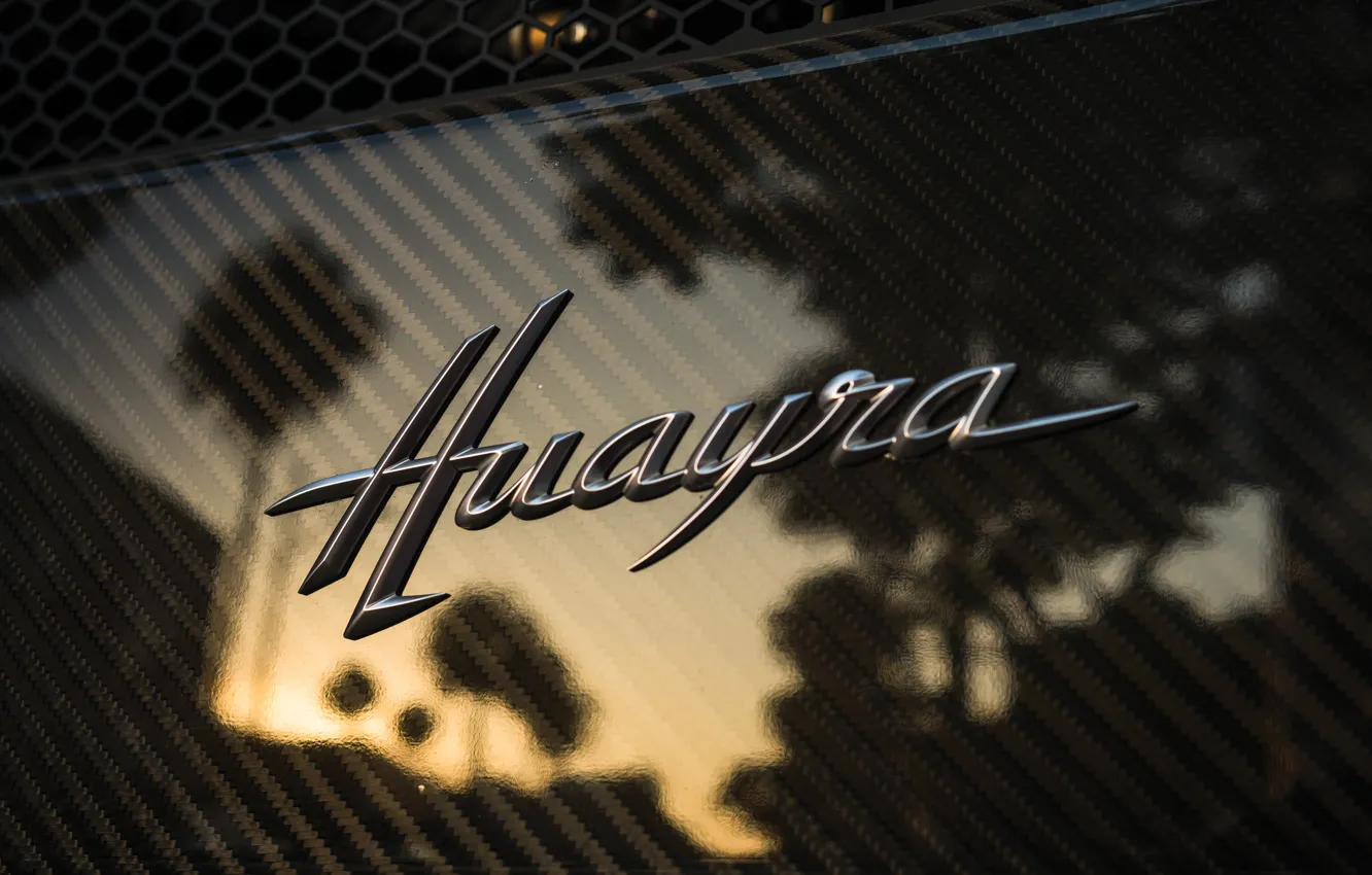 Photo wallpaper Pagani, To huayr, Huayr To Pagani, badge