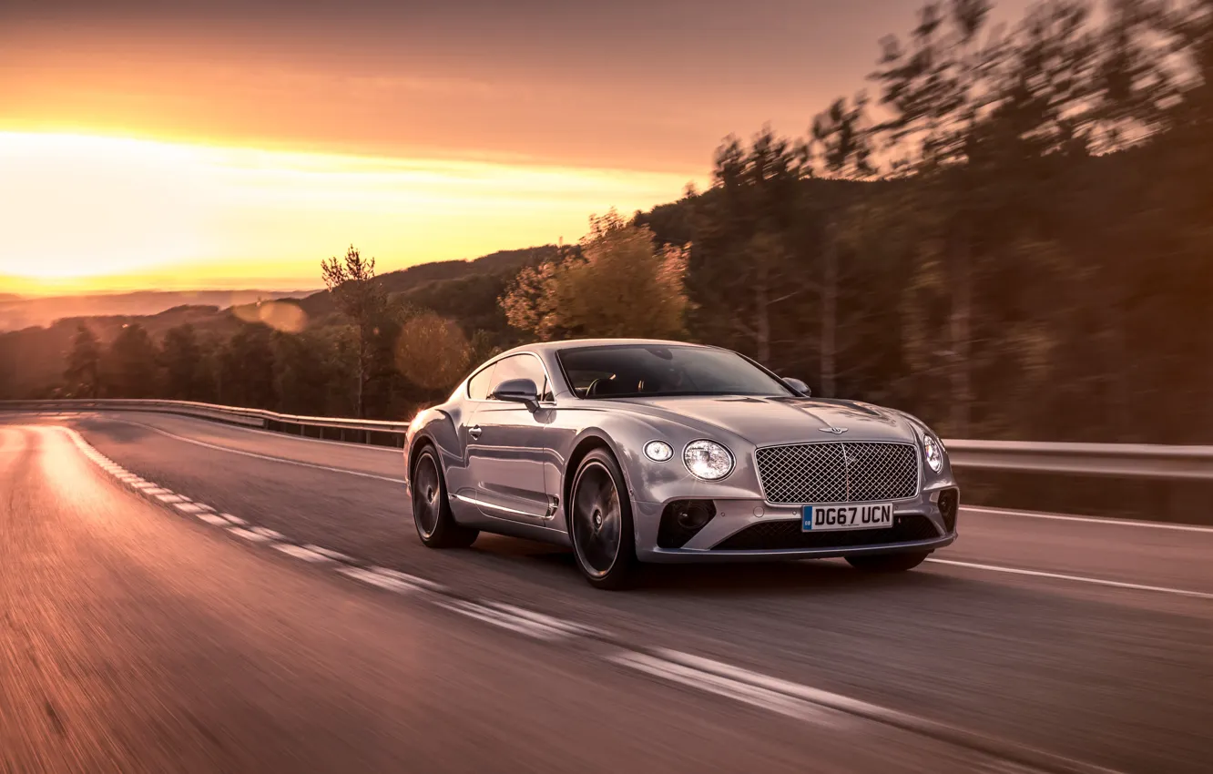 Photo wallpaper speed, Bentley, Continental GT, 2018