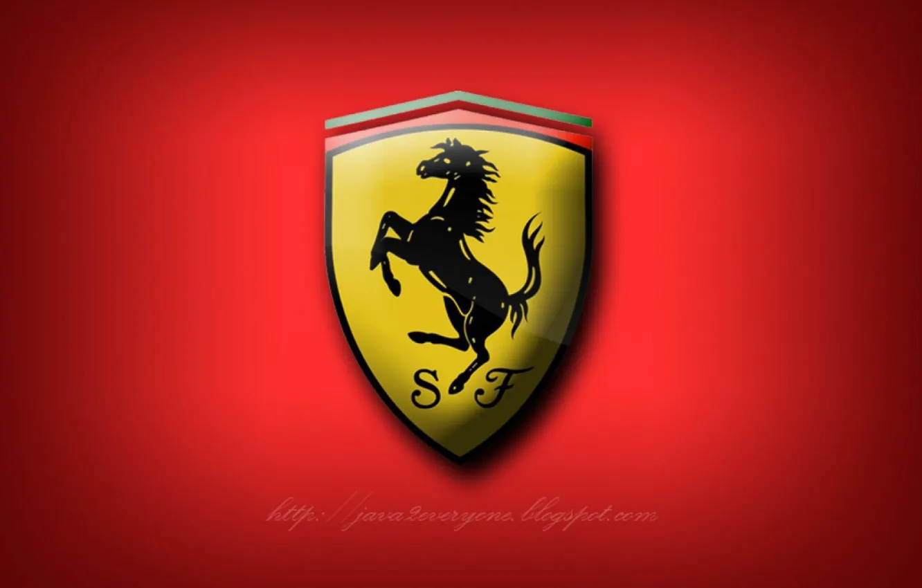 Photo wallpaper Logo, Horse, Ferrari, Emblem