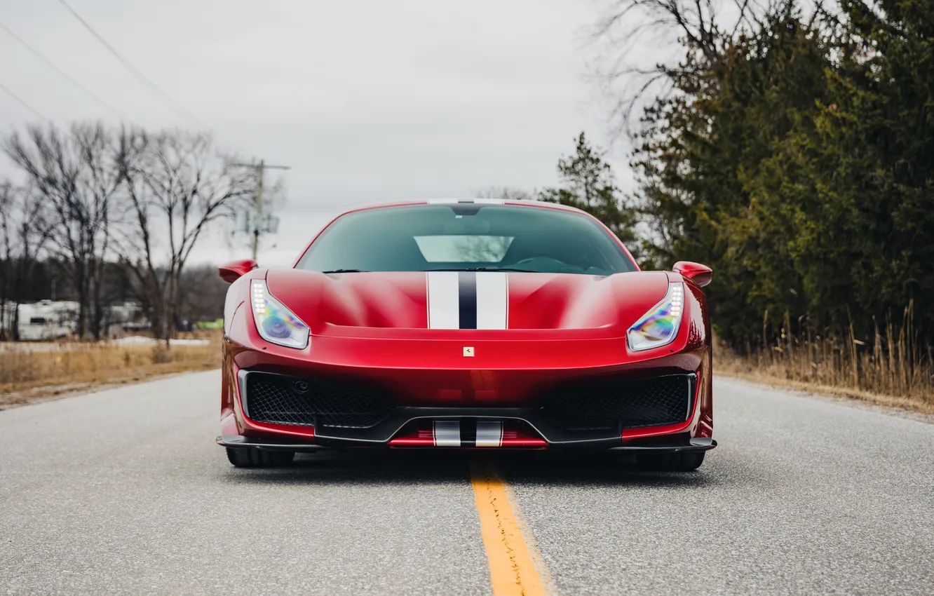 Photo wallpaper Ferrari, 488, Ferrari 488 Track