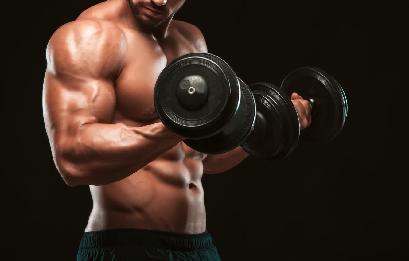 Photo wallpaper muscle, power, men, workout, fitness