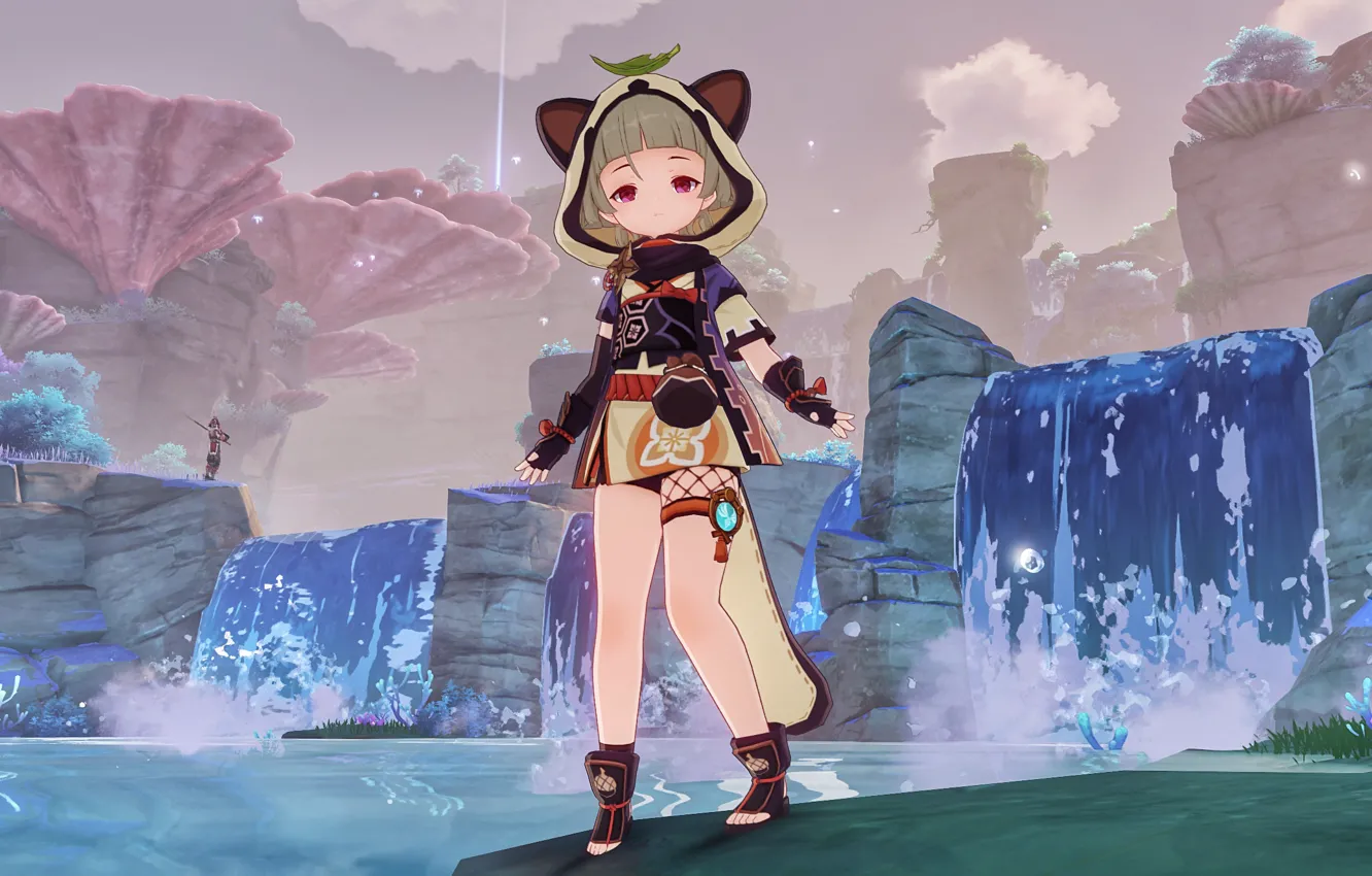 Photo wallpaper characters, Genshin Impact, Sayu