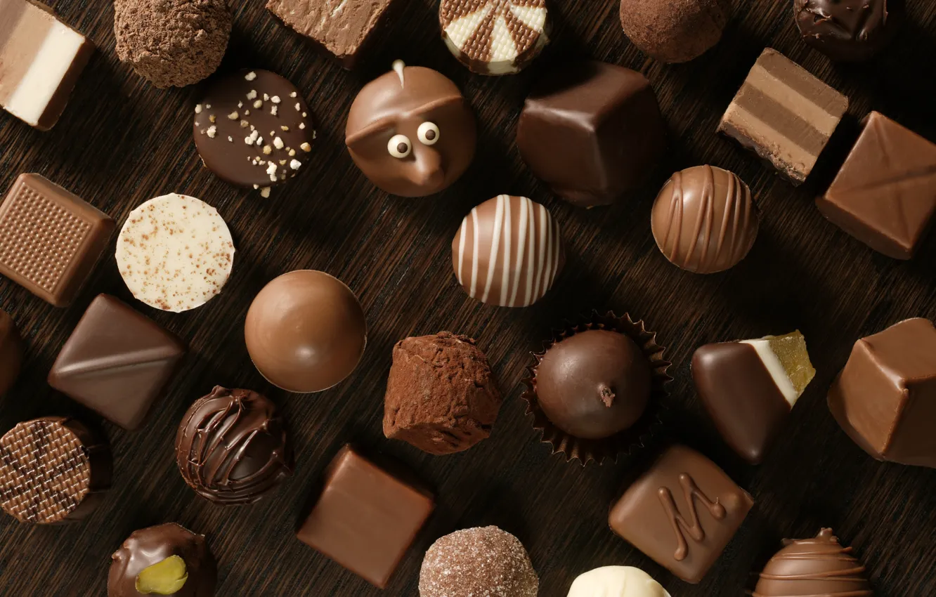 Photo wallpaper white, chocolate, candy, Black, sweet, chocolate, candy, milk