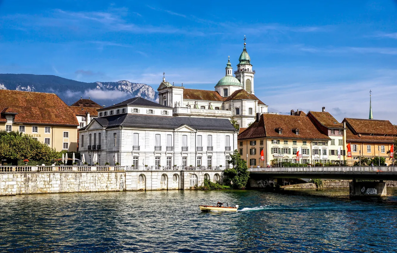 Photo wallpaper Switzerland, Cathedral, Solothurn, Solothurn, St. Ursus Cathedral