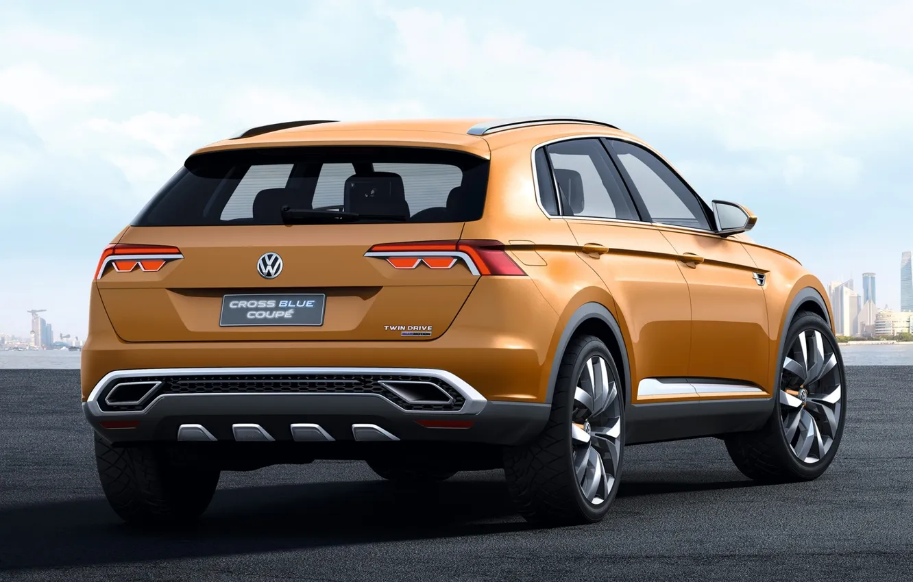 Photo wallpaper Volkswagen, rear view, Coupe, Volkswagen, crossover, CrossBlue