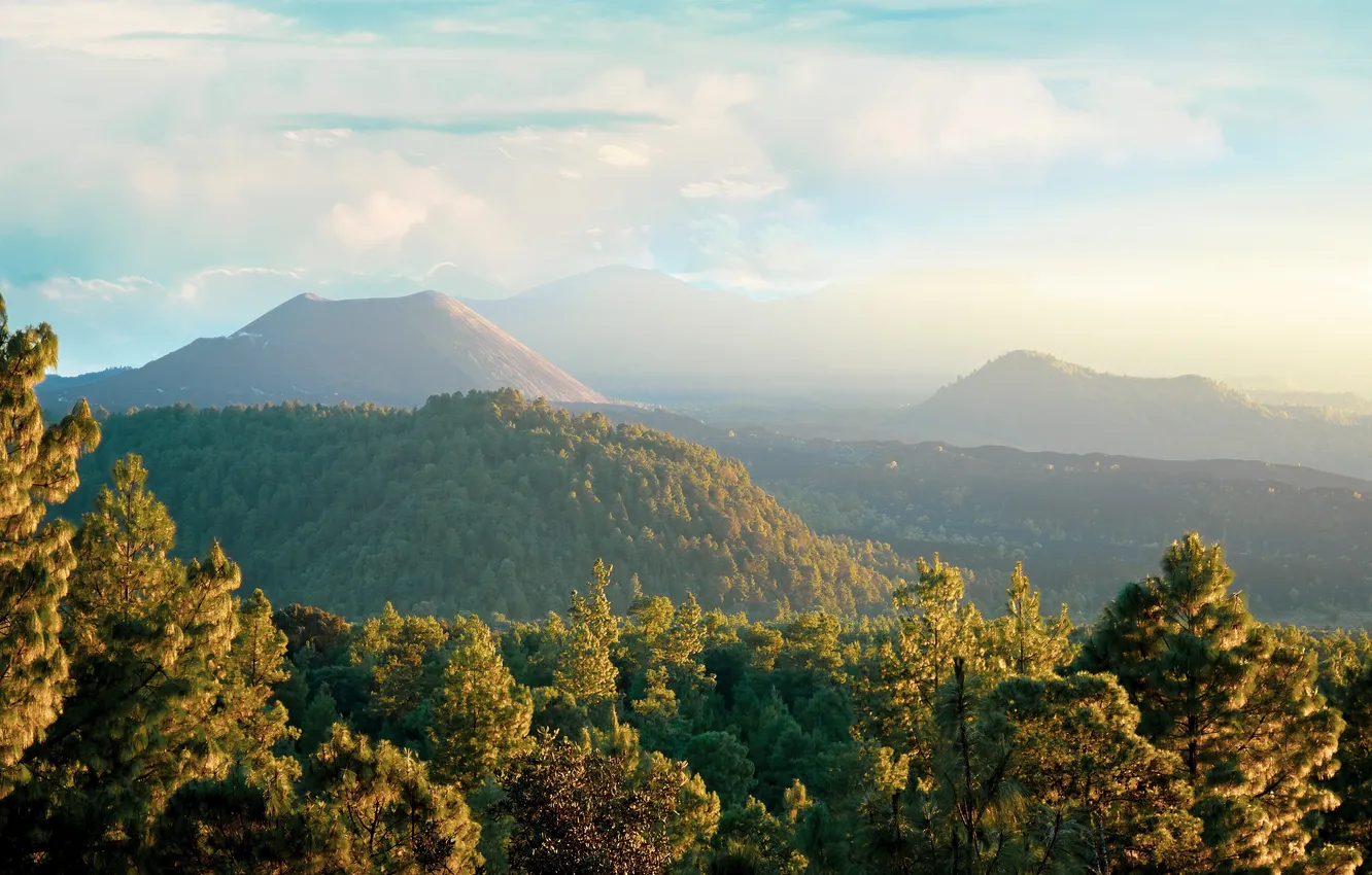 Photo wallpaper sky, Mexico, landscape, nature, blue, scenic, mountain, old