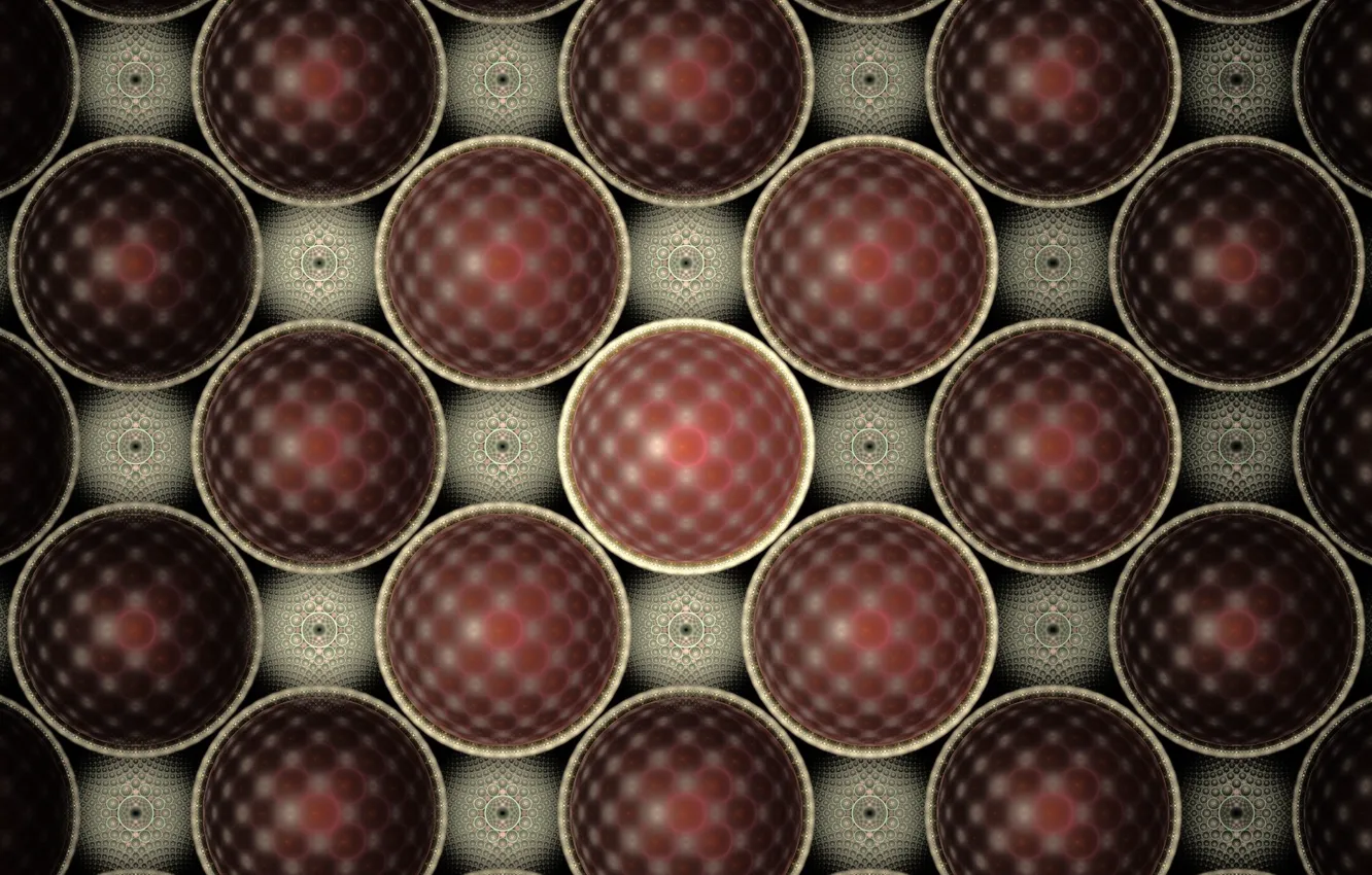 Photo wallpaper circles, balls, brown
