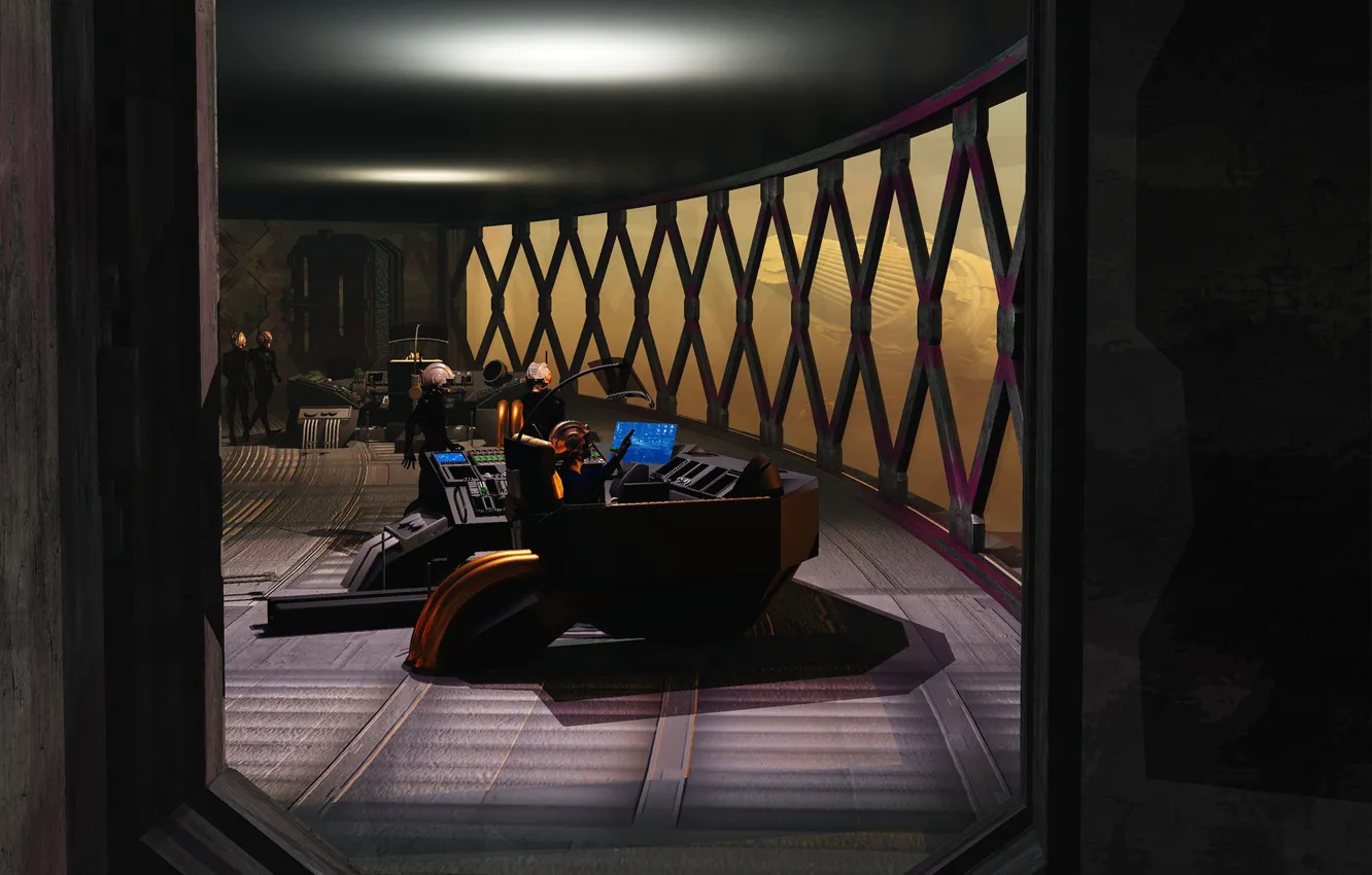 Photo wallpaper remote, the room, staff, Bridge Watch