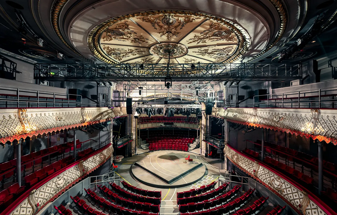 Photo wallpaper scene, interior, chair, theatre