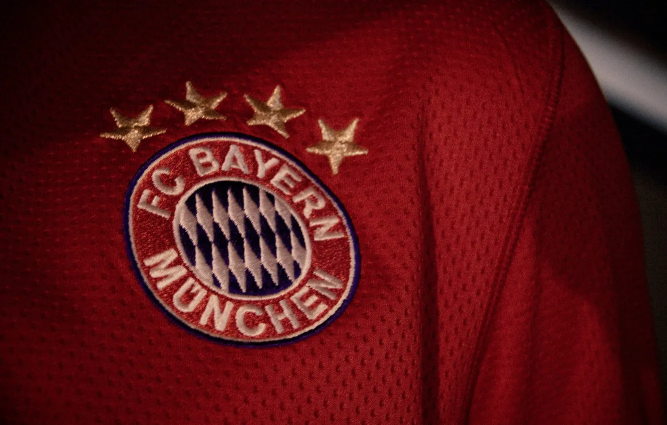 Photo wallpaper wallpaper, sport, logo, football, t-shirt, Bayern Munchen