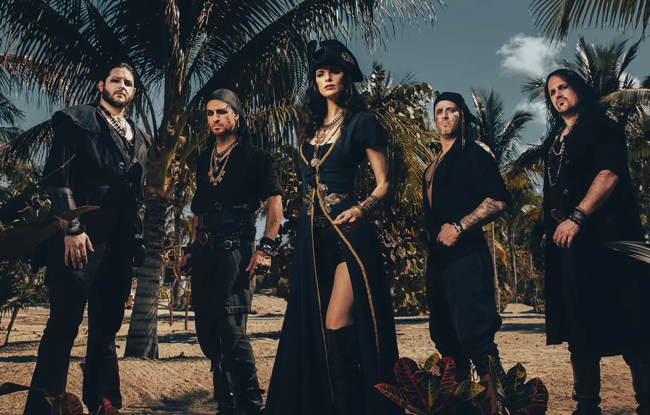 Photo wallpaper music, metal, metal, Pirates, Symphonic Metal, Clementine Delauney, Clementine Delaunay, Visions of Atlantis