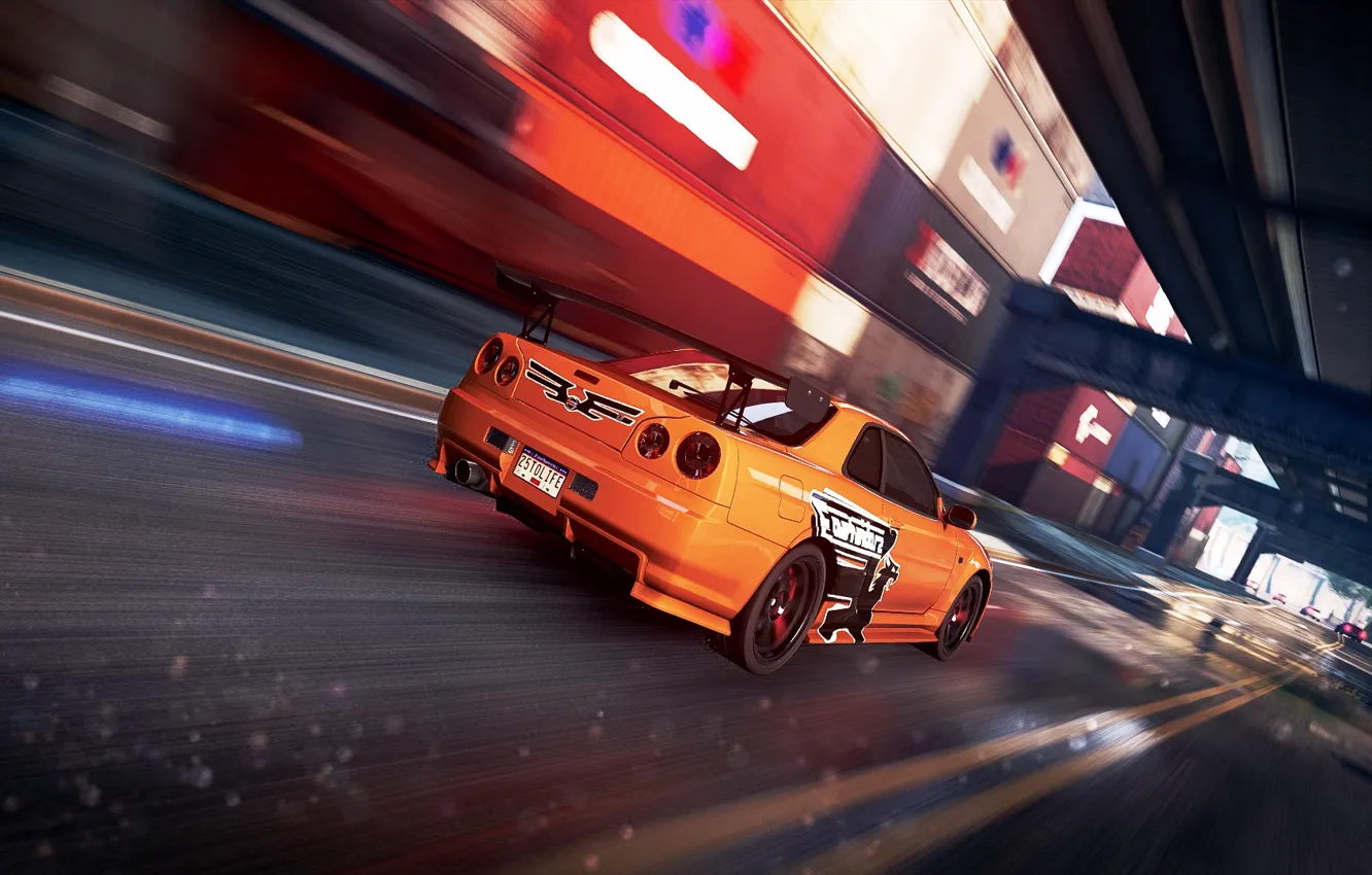 Photo wallpaper cars, NFS Most Wanted 2012, Ceej, Nissan GTR 34