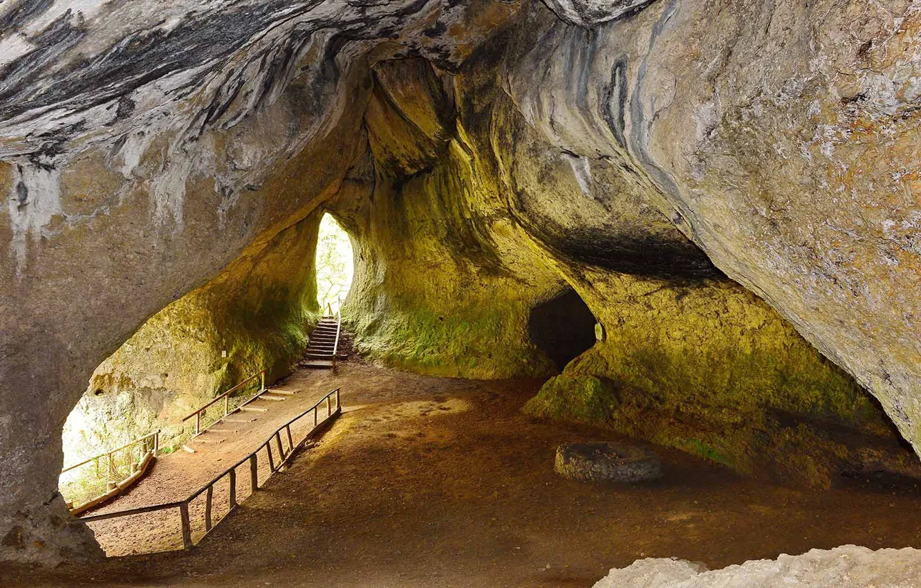Photo wallpaper Germany, cave, grotto Ludwig