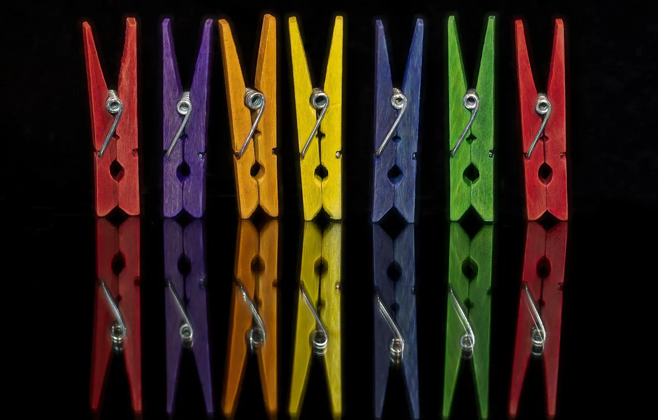 Photo wallpaper background, color, clothespins