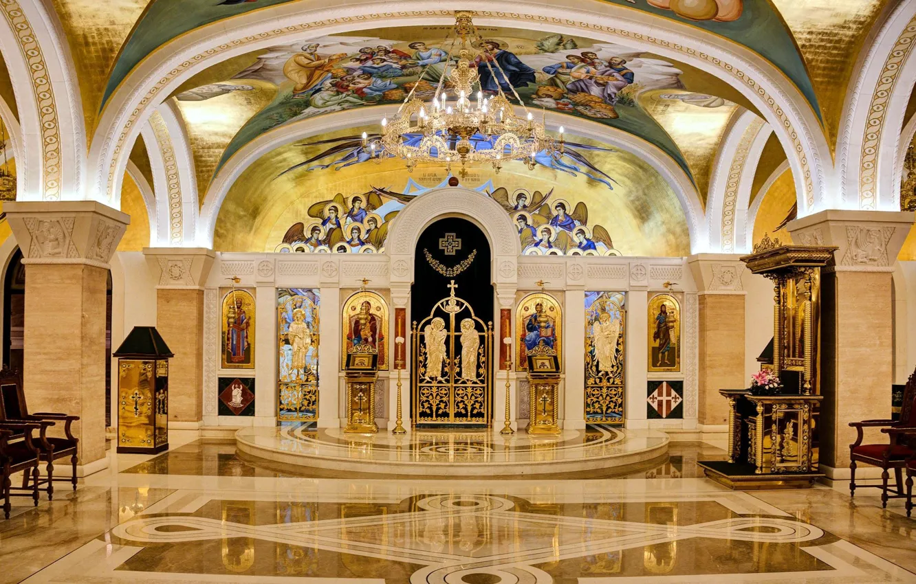 Photo wallpaper figure, Church, decoration