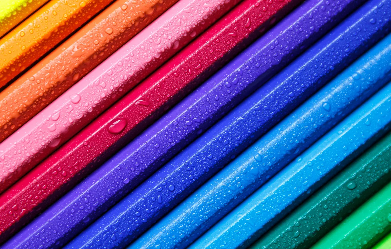 Photo wallpaper drops, color, form