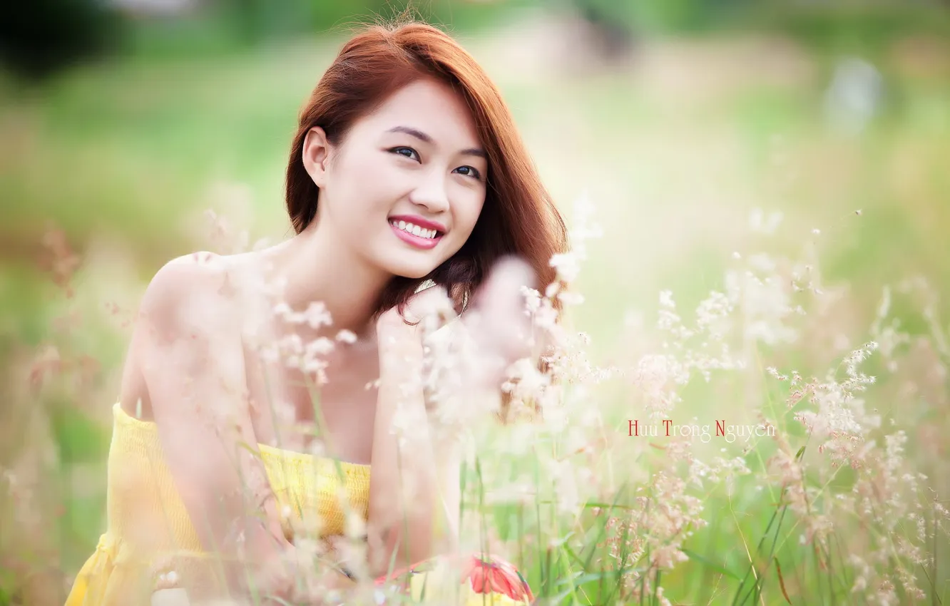 Photo wallpaper summer, girl, Asian