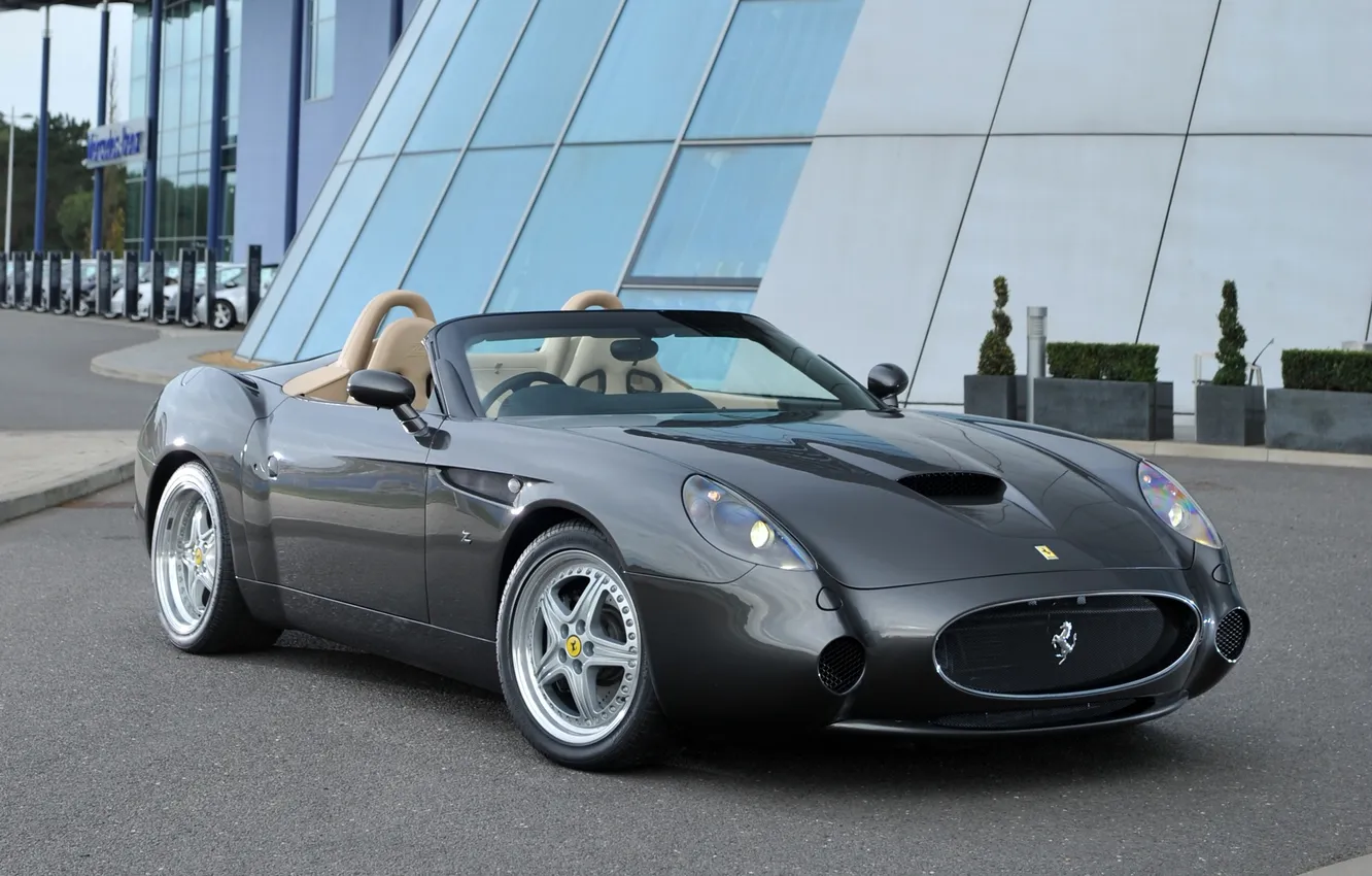 Photo wallpaper silver, front view, Ferrari 550, GTZ Barchetta, gtz барчетта, Ferrari 550