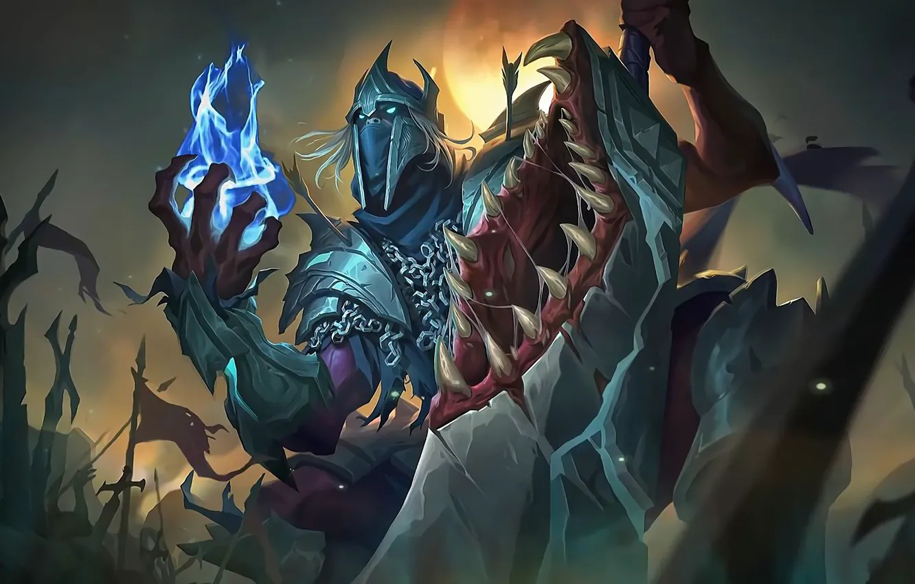 Photo wallpaper the game, armor, mouth, fangs, game, monster, online, characters