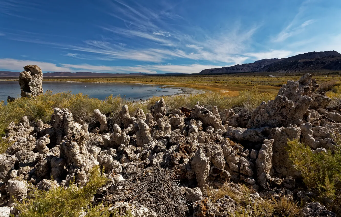 Photo wallpaper lake, CA, USA, Mono Lake