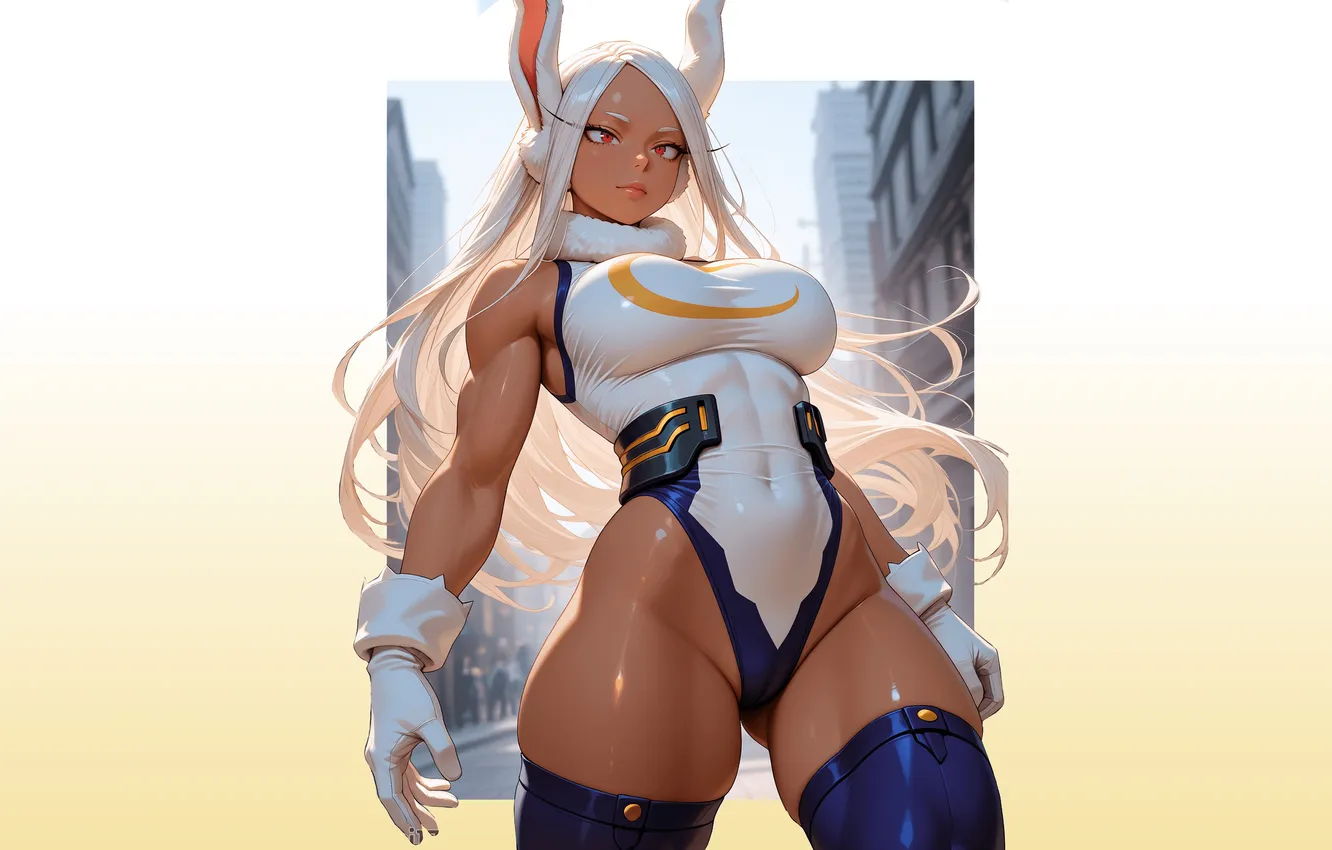 Photo wallpaper girl, hot, sexy, anime, brown, pretty, babe, bunny