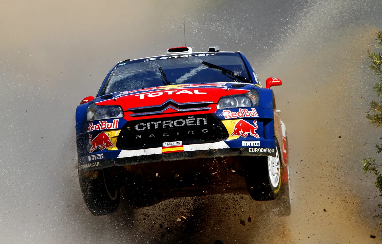 Photo wallpaper Water, Race, Citroen, Dirt, Citroen, Squirt, WRC, Rally