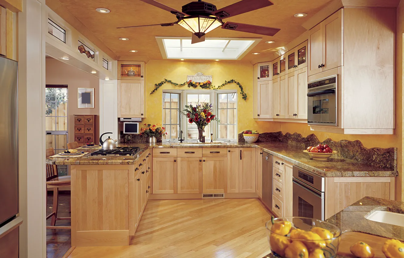 Photo wallpaper design, style, room, interior, kitchen