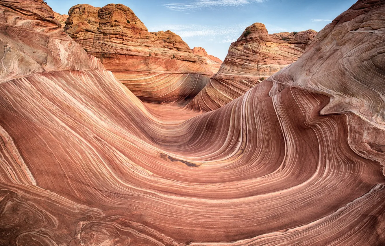 Photo wallpaper wave, nature, rocks, texture