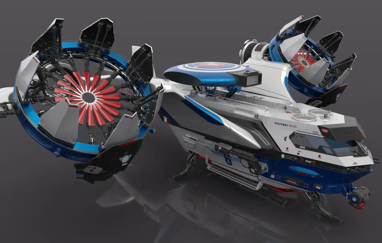 Photo wallpaper fiction, art, Vyacheslav Solovov, Searcher-1