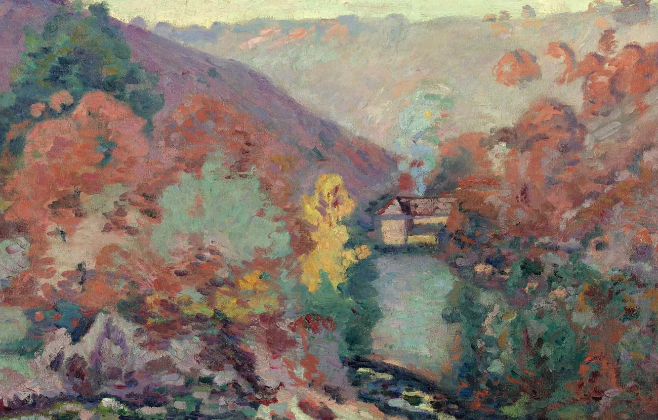 Photo wallpaper nature, picture, Arman Hyomin, Armand Guillaumin, Landscape Of The Creuse. Passion