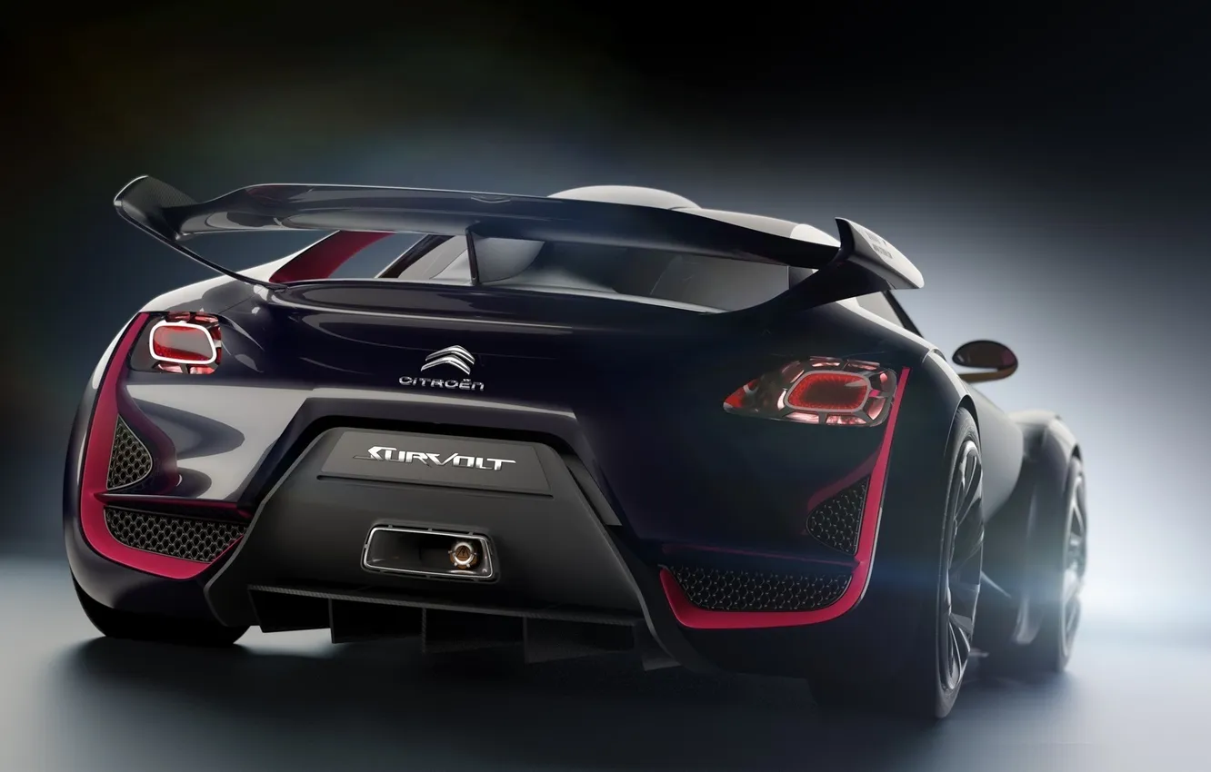 Photo wallpaper Citroen, car, Survolt, rear view