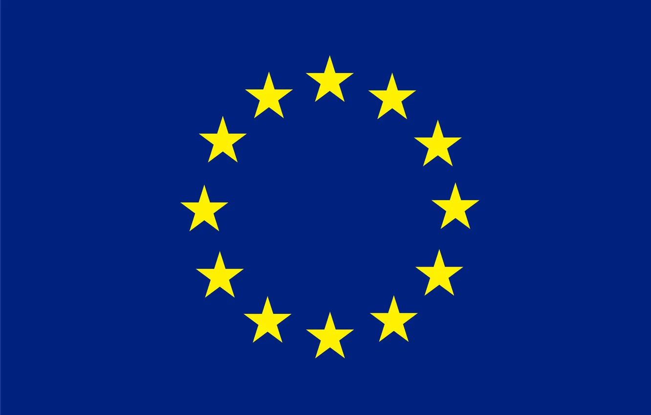 Photo wallpaper logo, flag, emblem, the European Union