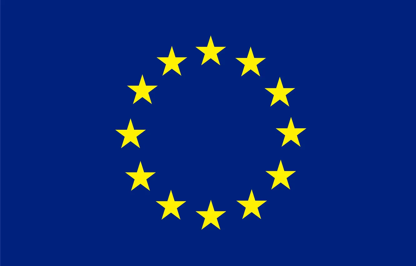 Photo wallpaper logo, flag, emblem, The European Union