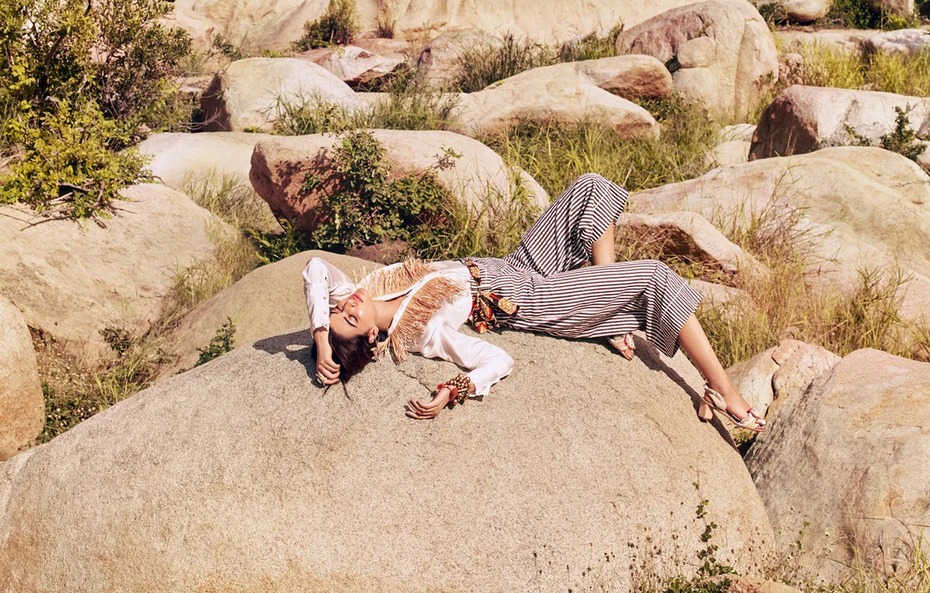 Photo wallpaper girl, hot, sexy, eyes, smile, beautiful, figure, model