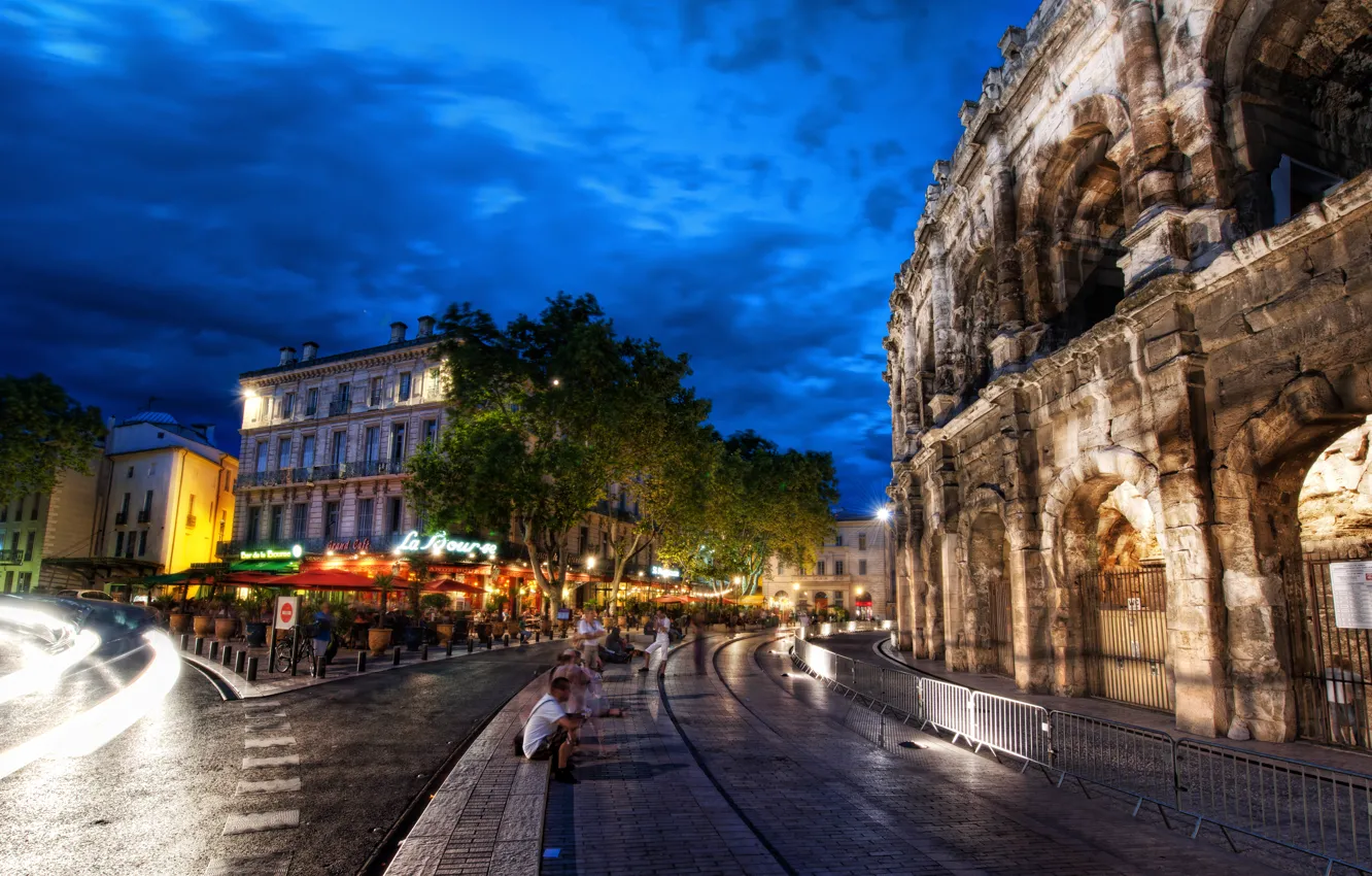 Photo wallpaper landscape, the city, Rome, Colosseum, Italy