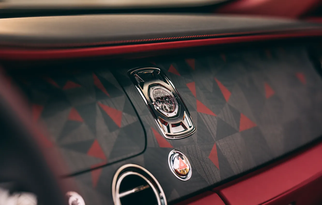 Photo wallpaper Rolls-Royce, design, wood, luxury, Rolls-Royce La Rose Noire Droptail