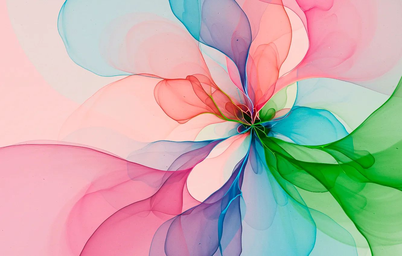 Photo wallpaper abstraction, transparent, color, colors, abstract, art, art, transparent