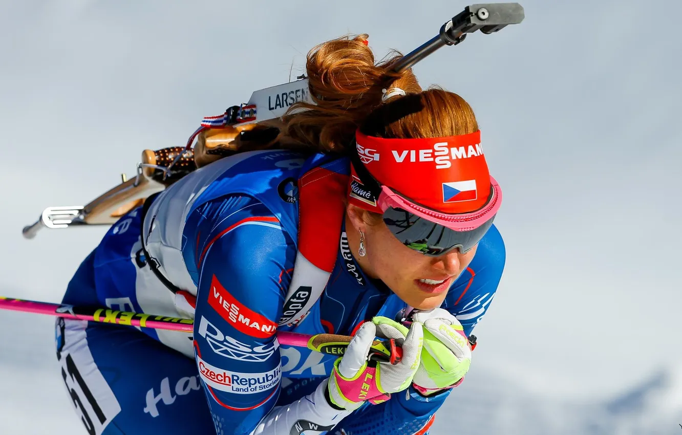 Photo wallpaper Czech Republic, biathlon, Czech Republic, Gabriela Soukalova, Gabriela Soukalova